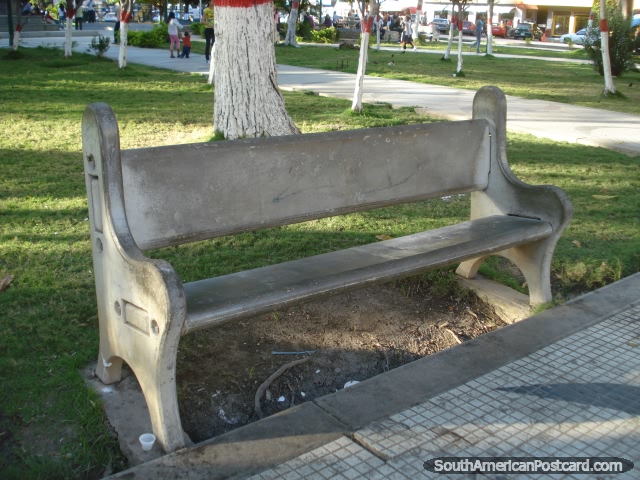 Park Bench in Plaza Bolivar, Puerto La Cruz, Venezuela