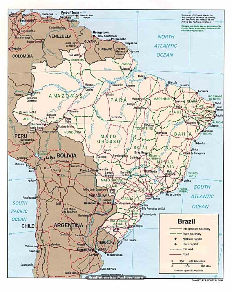 Political Map of Brazil