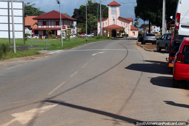 The town of Macouria (Tonate) between Cayenne and Kourou in French Guiana. (720x480px). The 3 Guianas, South America.