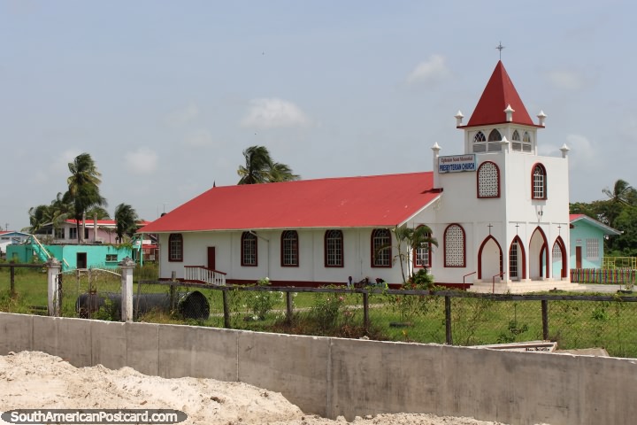 Monumento de Ephraim Scott igreja presbiteriana nos arrabaldes de Georgetown na Guiana. (720x480px). As 3 Guianas, América do Sul.