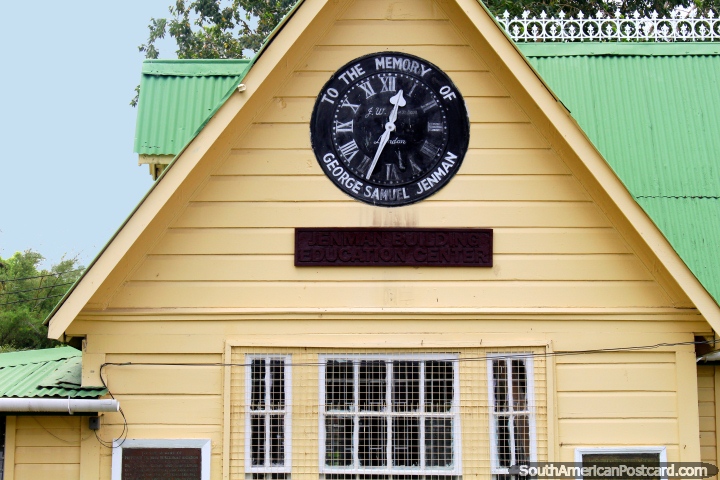 A building named after George Samuel Jenman (1845-1902), a British gardener and botanist at the Botanical Gardens in Georgetown, Guyana. (720x480px). The 3 Guianas, South America.
