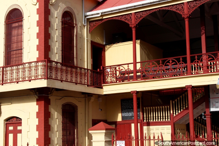 The Magistrates Court made from iron, brick and wood, Georgetown, Guyana. (720x480px). The 3 Guianas, South America.