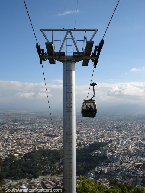 The cable car over Salta. (480x640px). Argentina, South America.