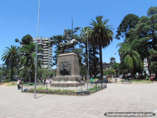 The center of Jujuy, Plaza Belgrano and park. (640x480px). Argentina, South America.