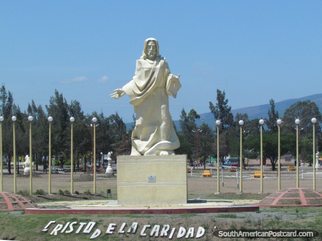 Cristo de la Caridad, huge Jesus statue in Palpala. (640x480px). Argentina, South America.