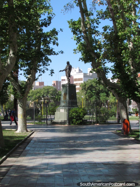 Plaza Laprida on Avenue San Martin in San Juan. (480x640px). Argentina, South America.