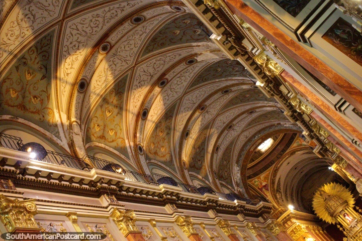 The ceiling of the cathedral in Salta, a great sight in the city. (720x480px). Argentina, South America.