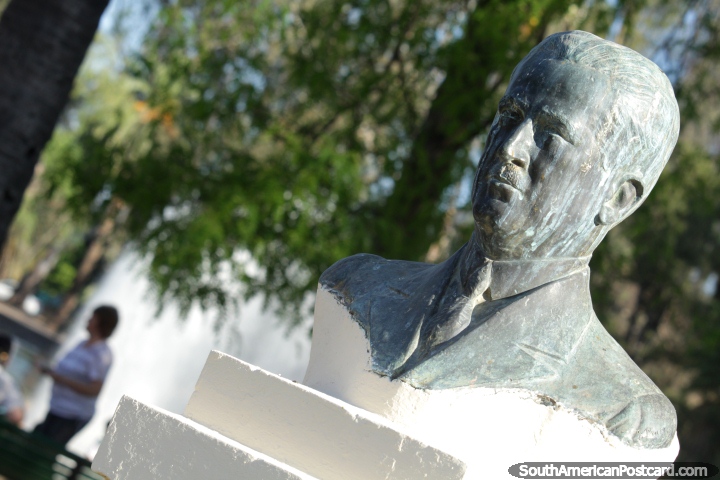 Don. Agustin Usandivaras, a former mayor, bust in Salta. (720x480px). Argentina, South America.