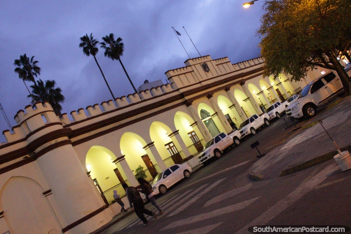The Salta Police Headquarters, formerly a penitentiary (1872), built like a castle. (720x480px). Argentina, South America.