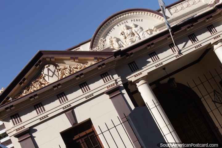 Logia Roque Perez (1879), awesome historic building in Posadas. (720x480px). Argentina, South America.