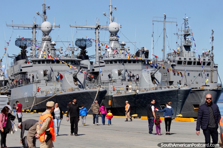 Navy ships open themselves up to the public in Ushuaia, a fantastic sight! (720x480px). Argentina, South America.