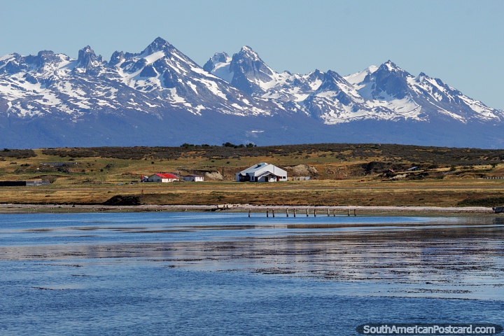Spectacular scenery from the tour ferry in the Beagle Channel in Ushuaia. (720x480px). Argentina, South America.