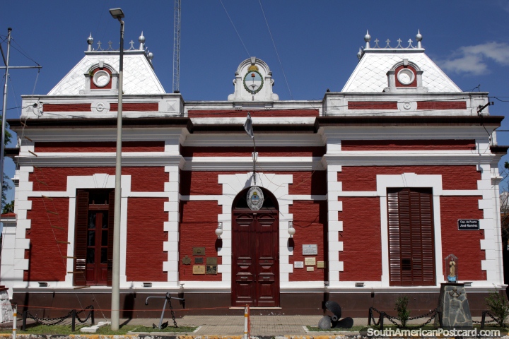 The Navy building Prefectura Naval Argentina at the new port in Parana. (720x480px). Argentina, South America.