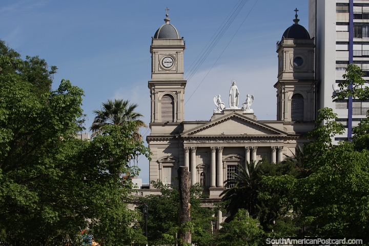 Cathedral in Bahia Blanca (1895) beside Plaza Rivadavia. (720x480px). Argentina, South America.