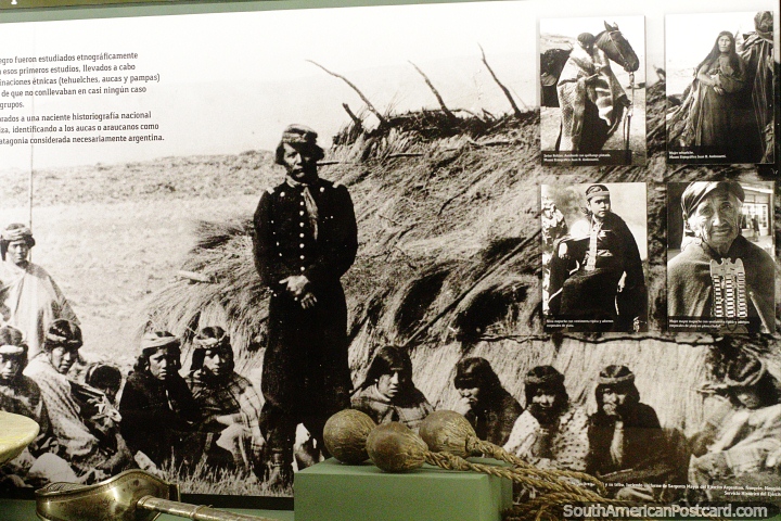 Fotos de los pueblos originarios de la regin del Ro Negro, Museo Jacobacci, San Antonio Oeste. (720x480px). Argentina, Sudamerica.
