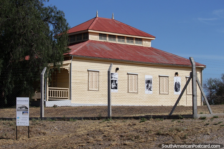 Jacobacci Museum, wooden building built in 1909 by the railways in San Antonio Oeste. (720x480px). Argentina, South America.