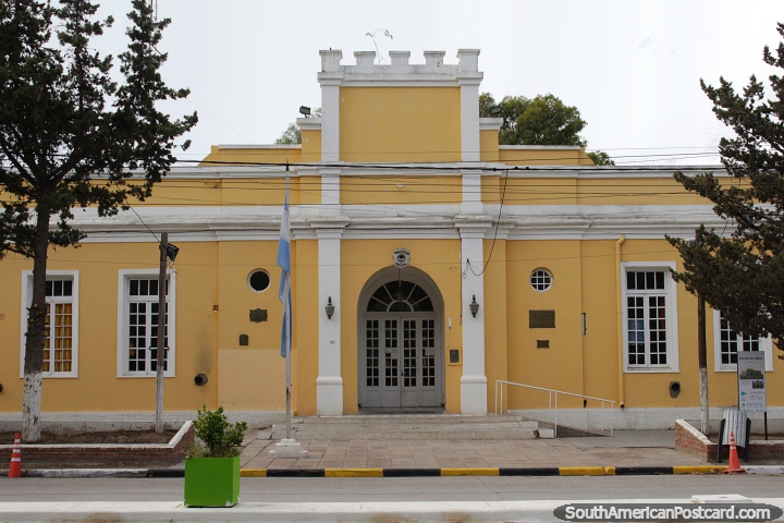 Police station (1927), historic building in San Antonio Oeste. (720x480px). Argentina, South America.