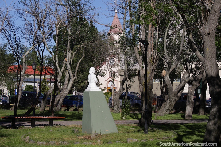 Like a forest at Plaza San Martin in Rio Gallegos. (720x480px). Argentina, South America.