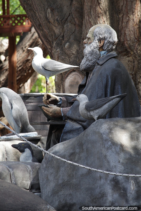 Wise old man of the birds, Francisco Pascasio Moreno museum in El Calafate. (480x720px). Argentina, South America.