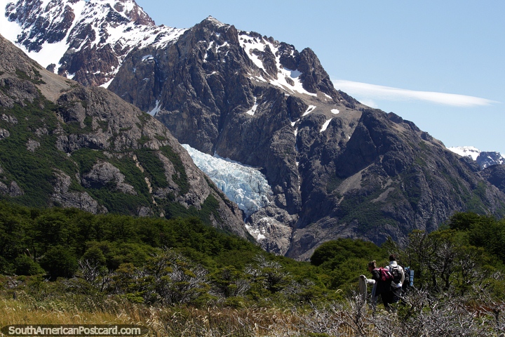 A glacier or a frozen river? Los Glaciares National Park, El Chalten. (720x480px). Argentina, South America.