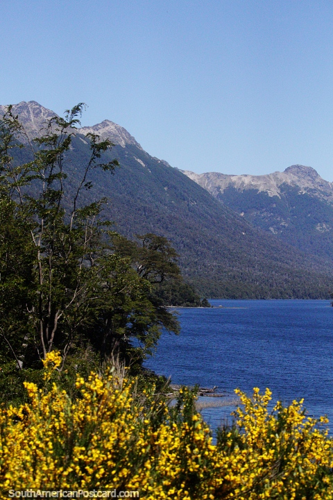 The lake region around Villa La Angostura is a beautiful place to explore. (480x720px). Argentina, South America.