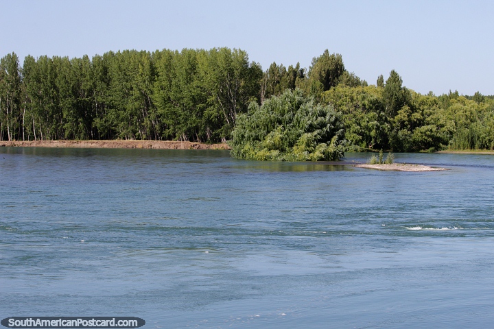 Watery wilderness of the Limay River in Neuquen. (720x480px). Argentina, South America.