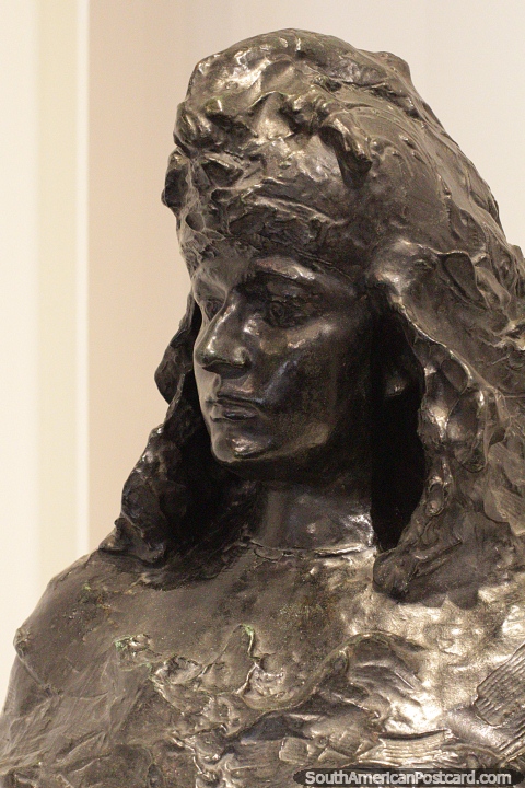Auguste Rodin (1840-1917), bronze-work called Francia,  museum of fine arts, Neuquen. (480x720px). Argentina, South America.