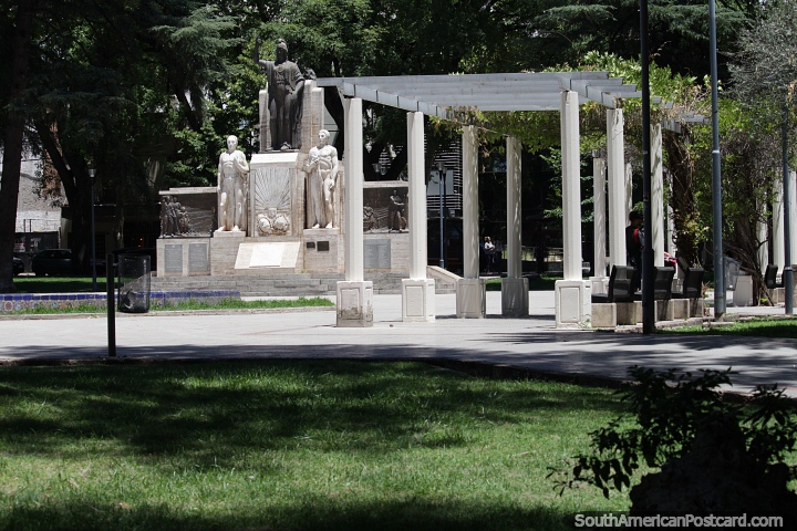Walk around the circle of plazas in Mendoza while enjoying the sights in Mendoza. (720x480px). Argentina, South America.