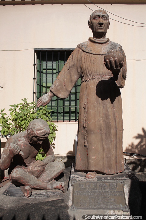Fray Salvador Narvaez (1893-1976), monument in Catamarca. (480x720px). Argentina, South America.