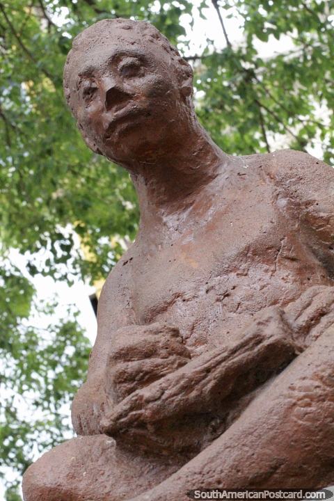 El Escriba, sculpture by Jose Alonso in Resistencia, the city of sculptures. (480x720px). Argentina, South America.