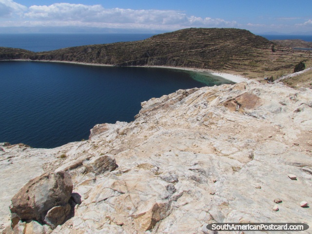 Amazing rock forms and shapes at Isla del Sol, Lake Titicaca. (640x480px). Bolivia, South America.