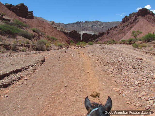 Back on the horse trail after lunch in Tupiza. (640x480px). Bolivia, South America.