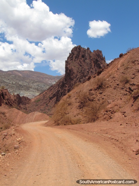 La cpula de la roca grande en el caballo arrastra en Tupiza. (480x640px). Bolivia, Sudamerica.