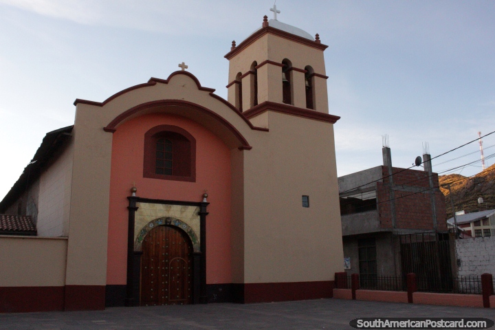 A small church in Desaguadero near the plaza. (720x480px). Bolivia, South America.