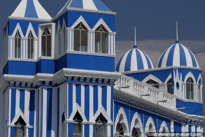 The Blue Castle, built in the first half of the 20th century in Tarija. (720x480px). Bolivia, South America.
