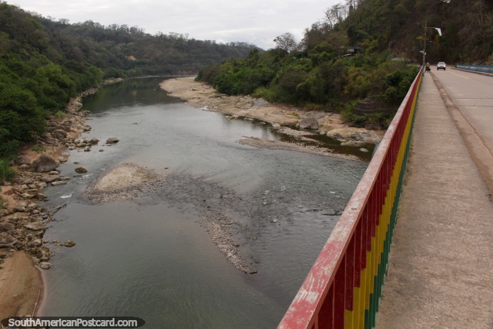 The Bolivian side of the Bermejo River at the border of Argentina. (720x480px). Bolivia, South America.