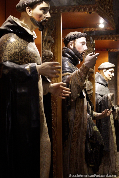 Saint Dominic of Guzman, 17th century, religious figures in the church at the coin museum in Potosi. (480x720px). Bolivia, South America.