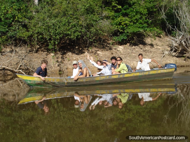 Travel by river boat in the Pantanal. (640x480px). Brazil, South America.