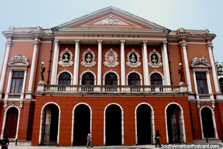 Prestigious theatre in Belem - Teatro da Paz. (720x480px). Brazil, South America.
