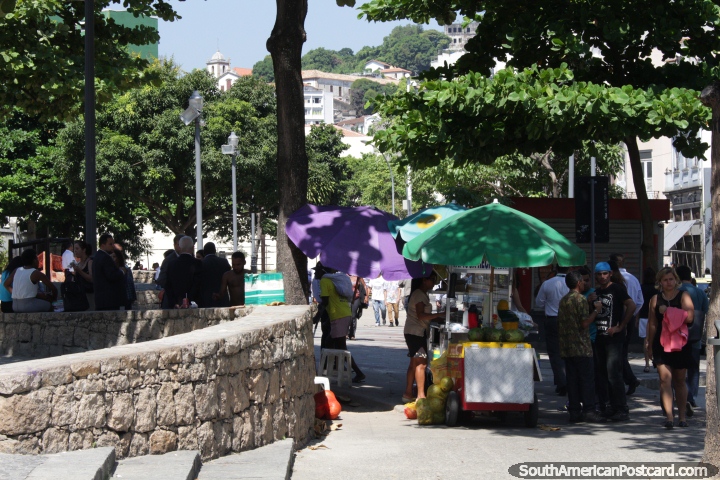 Nas ruas de Rio de Janeiro em volta de Lapa. (720x480px). Brasil, América do Sul.