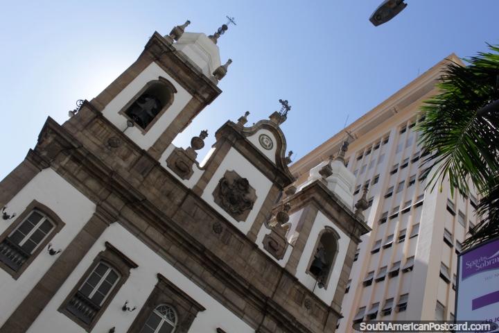 Stone church in fine shape, Igreja Sao Jose (1842), Rio de Janeiro. (720x480px). Brazil, South America.