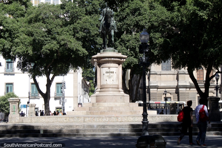 Plaza Osorio in Rio de Janeiro, named after a General. (720x480px). Brazil, South America.
