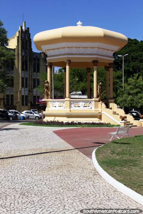 The bandstand in the plaza in Aracaju. (480x720px). Brazil, South America.