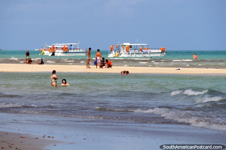 Espacio para todos en la playa de Maragogi, unas horas al sur de Recife. (720x480px). Brasil, Sudamerica.
