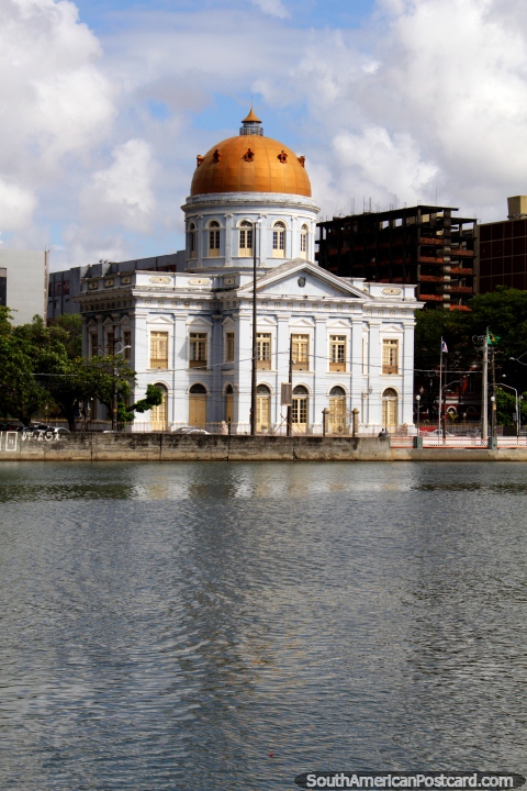 Pernambuco Legislative Palace with gold dome in Recife, not Jerusalem! (480x720px). Brazil, South America.
