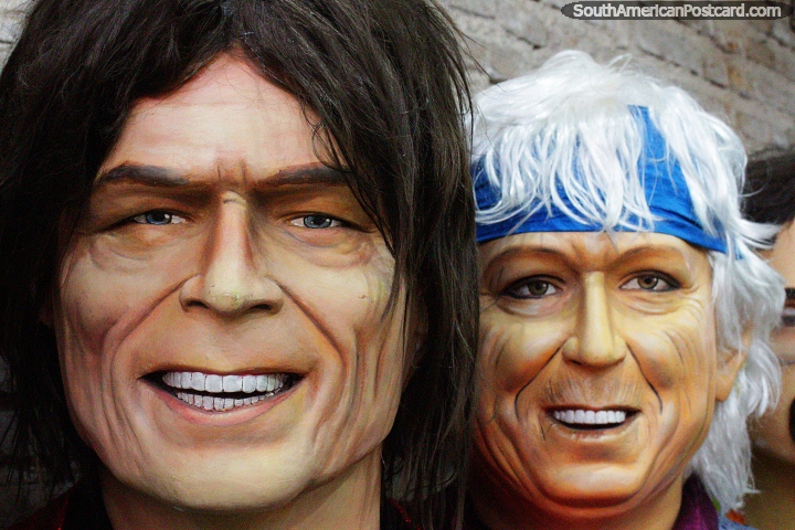Mick n Keef from the Rolling Stones at the Bonecos Museum in Recife. (720x480px). Brazil, South America.