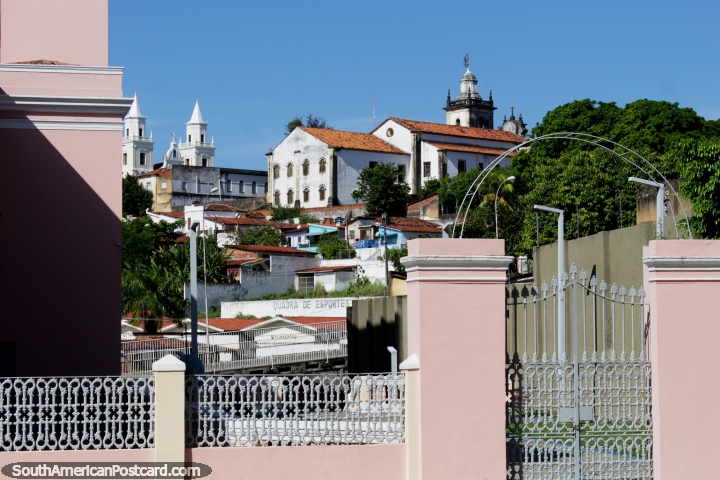 Basilica de Nossa Senhora das Neves and Sao Bento Monastery on the hill in Joao Pessoa. (720x480px). Brazil, South America.