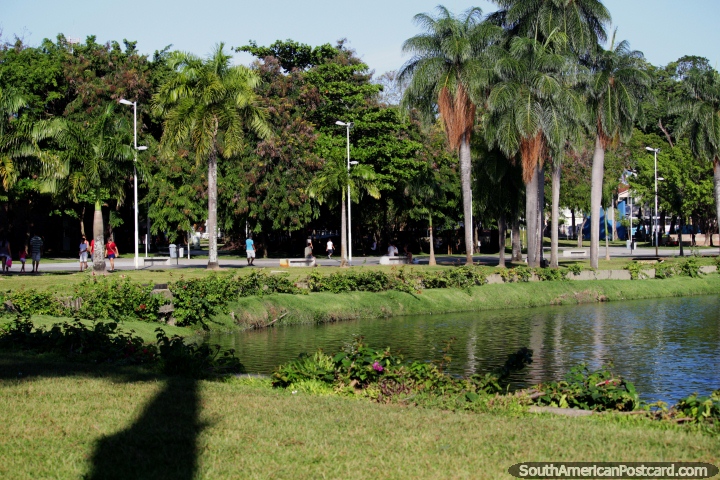 Conhece-se que Joao Pessoa tem uma proporção muito alta de árvores a pessoas, Parque Lagoa. (720x480px). Brasil, América do Sul.