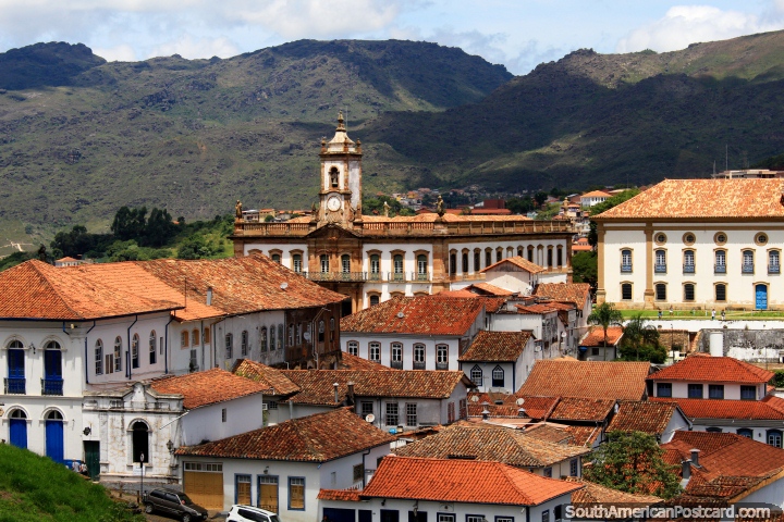 Ouro Preto, Brazil - A Deep History In The Rich Town Of Black Gold. Ouro Preto is located at 1179m in the beautiful mountains 2hrs from Belo Horizonte. Like Sao Luis in the far north Ouro Preto is an UNESCO World Heritage Site because of it's historic and well-preserved Baroque architecture.