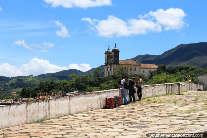 Church San Francisco de Paula, churches upon hilltops is the theme in Ouro Preto. (720x480px). Brazil, South America.